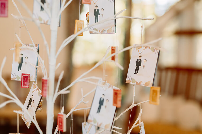 結婚式をまんなかに1